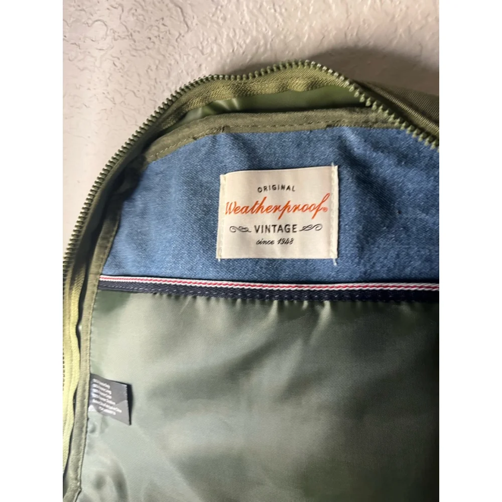 NWT Weatherproof Vintage Olive Green 17” Backpack